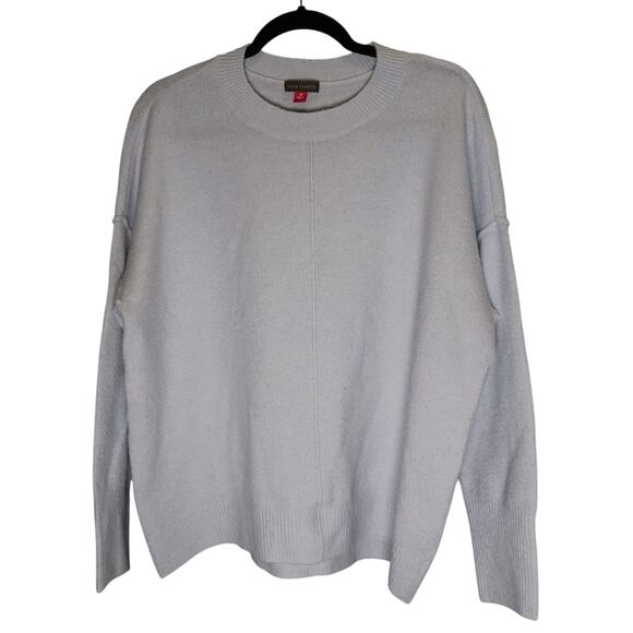 Vince Camuto Sweater Pastel Blue Oversized Long Sleeve Scoop Neck Candycore Sz M - Picture 1 of 9